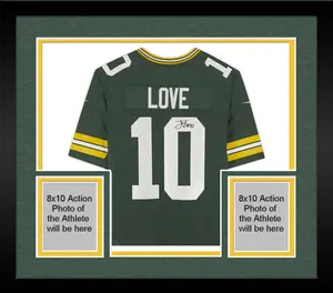 Framed Jordan Love Green Bay Packers Autographed Green Nike Limited Jersey - Fanatics Authentic Certified