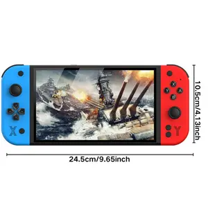 New Portable Handheld Game Console, 7 Inch HD Screen Retro Vintage Arcade Gaming Machine, 4000mah Battery, Perfect Gift for Gamers