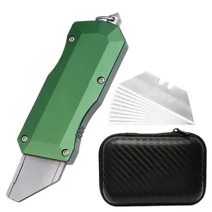 Small Otf Knife with 10 Blades, Includes Storage Bag, Multiple Colors Available, Compact and Portable Design, Ideal for Everyday Use, Well Designed Blades