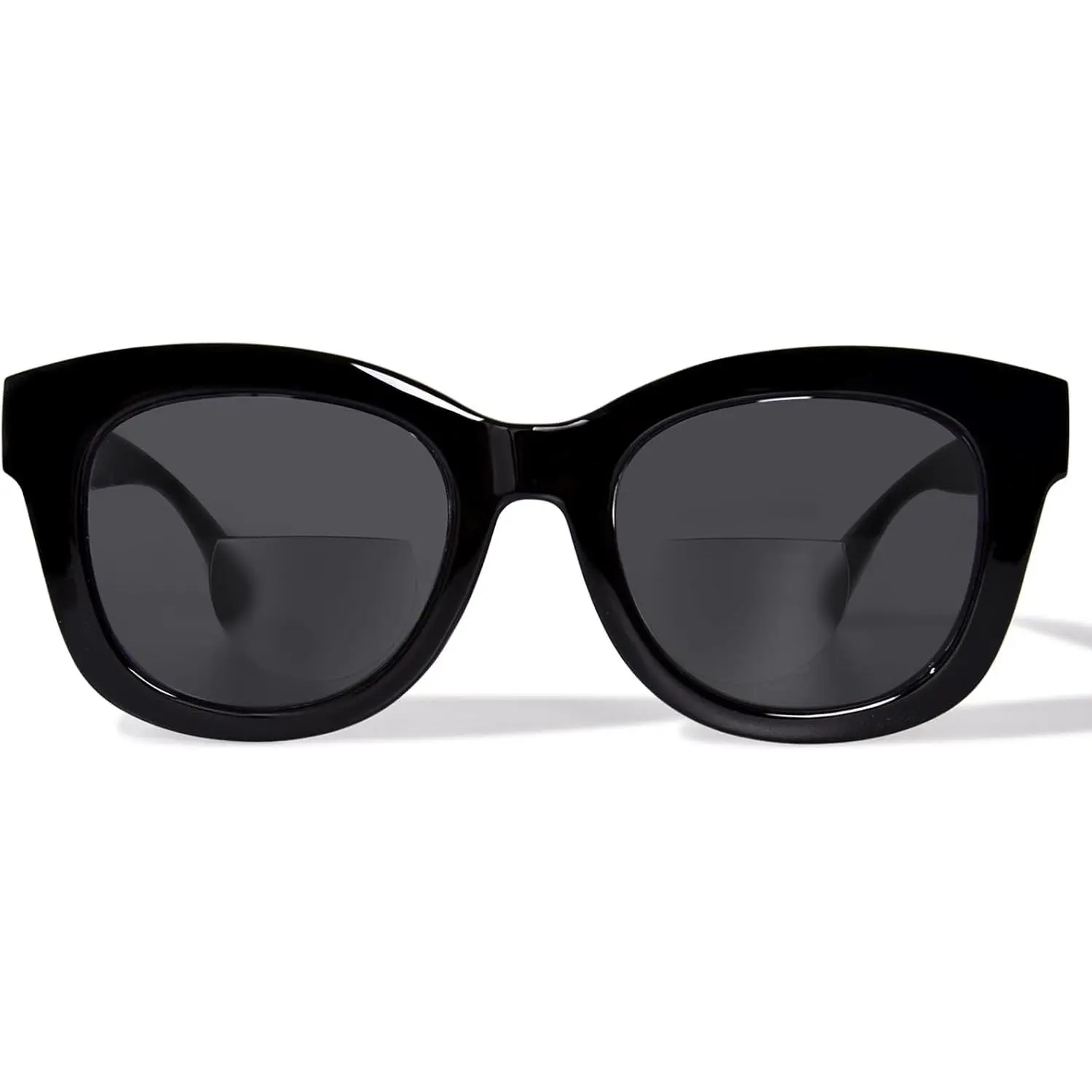Bifocal Reading Sunglasses for Women & Men, UV400 Sun Protective Sunglasses, Trendy Square Stylish Outdoor Eyewear, Trendy Square Sunglasses