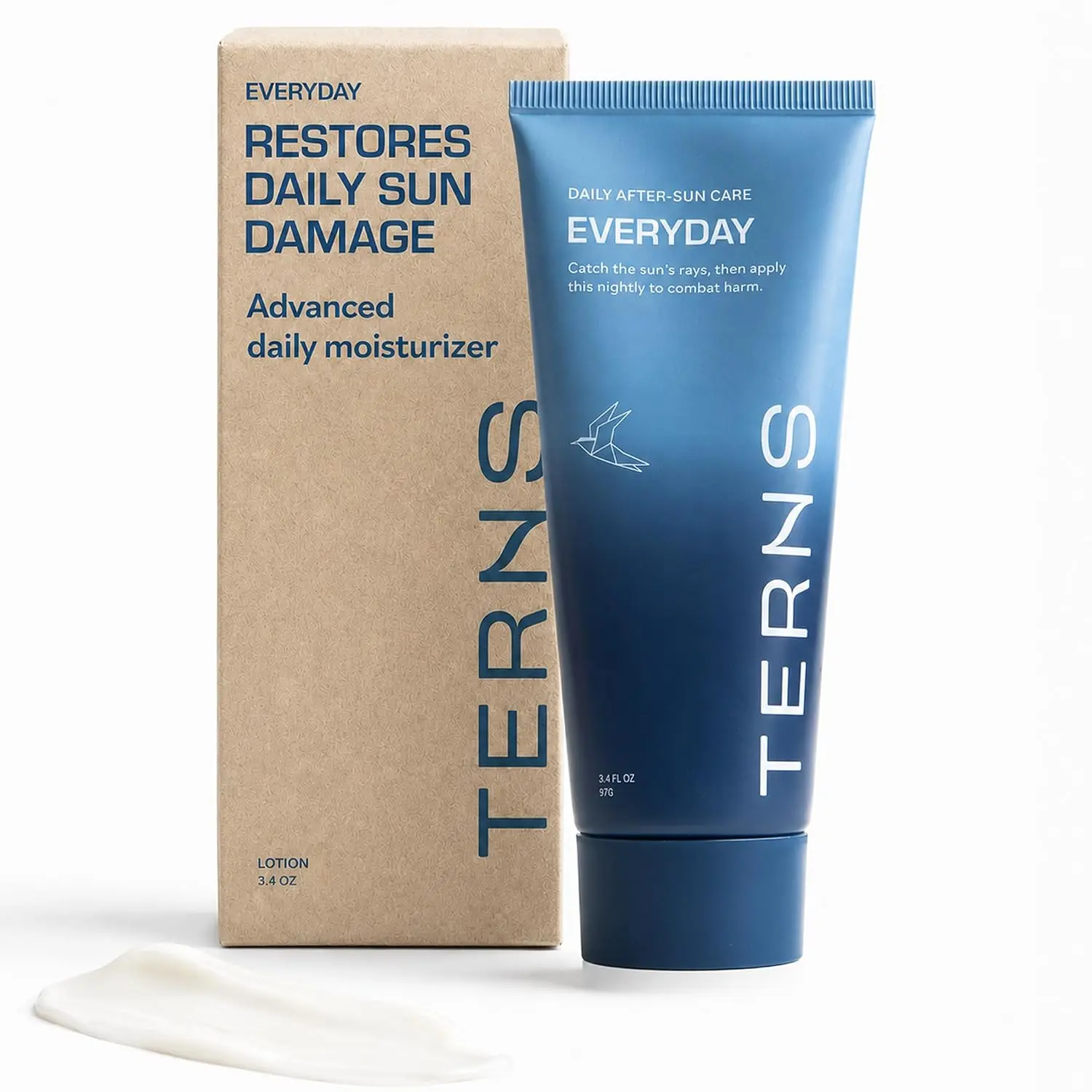EVERYDAY Advanced Daily Moisturizer - After Sun Inflammaging, 3.4 Oz | Marine bioactives strengthen skin barrier, restore daily UV Damage, sun spots, collagen, & premature aging. Travel size.