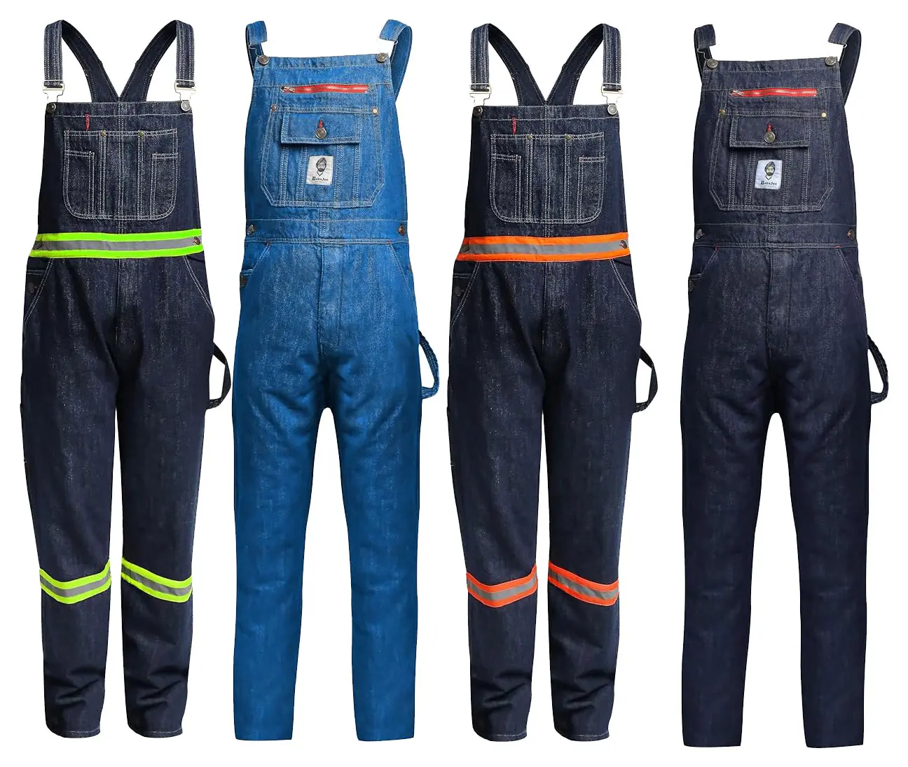 Bib Overalls For Men Big and Tall Classic Menswear - Adjustable Workwear Mechanic Cargo Oversize Denim Outdoor Mario Key Overoles Pants Hi-Vis Cotton Fabric Aesthetic Casual