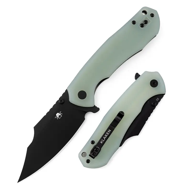 Klaken Specter KL01 EDC Folding Knife, Durable D2 Steel Blade, G10 Handle, Reliable for Sports & Outdoor Camping Hiking