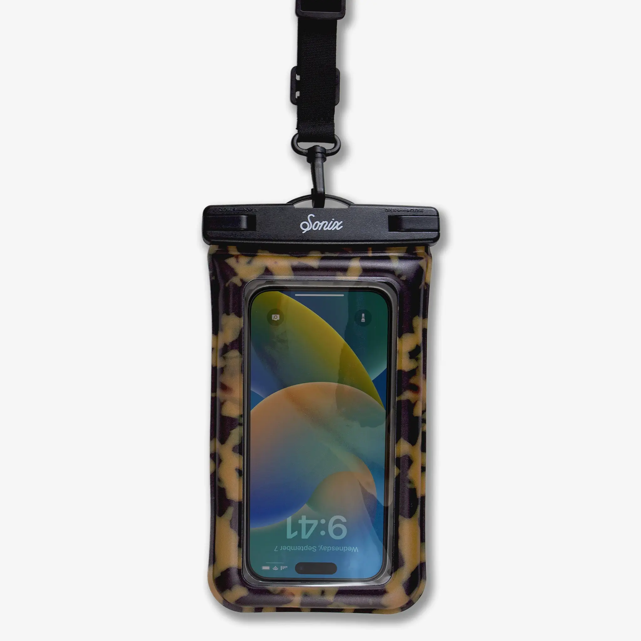 Waterproof Phone Pouch - Brown Tort