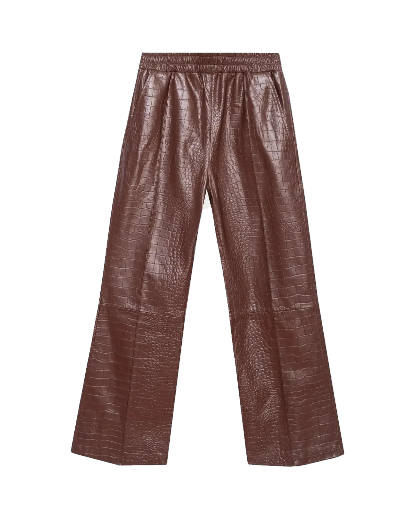 Playboy Crocodile Leather Flare Pant