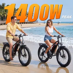 Kingbull Hunter 2.0S Mountain Fat Tire Electric Bike, 1400W Peak Customized Motor, 28MPH and 80 Mile Range, 26*4" CST Tires, All-Terrain Snow/Sand/Mountain Bike, Shimano 7-Speed, Front Suspension, LCD Display