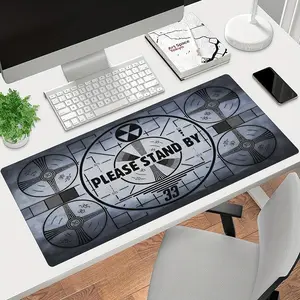 1pc Large Mouse Pad - Rubber Base - Ultra-Smooth Desk Mat - Fallout "Please Stand By" Retro Gaming Design for Office & Home Computer Setup