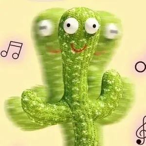 Dancing Cactus Toy for Pets，Dog and Cat Toy, Dancing Singing Toy,Repeats & Recording What You Say, Glows with LED Lights，Birthday Gift,Prank ToyA2 cactus toy