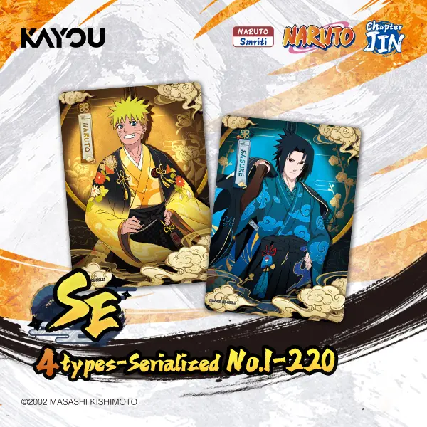 SUPER KAYOU ポスター 3人 New Release-Naruto Series 3] KAYOU NARUTO Smriti Collectible Card