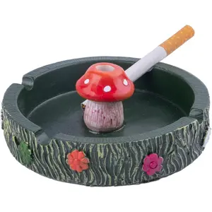 Cute Ash tray Cool Ashtrays, Fantastical Mushroom Ashtray Resin Ashtray Decor for Home Office, Ornament Gifts