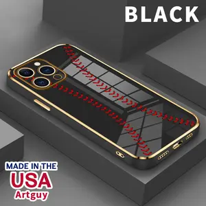 Case for iPhone 16 Pro Max 15 Plus 14 13 12 11 XS XR Baseball Drop Protection Shockproof Soft Silicone smartphone Cover