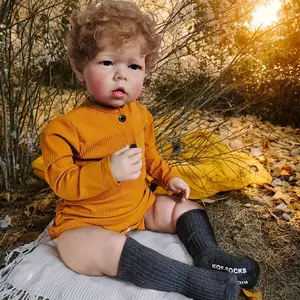 28 inch Lifelike Reborn Toddler Baby Dolls Liam Realistic Soft Vinyl Newborn Dolls Rooted Hair Toy for Ages 3+