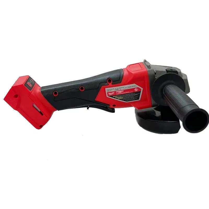 Milwaukee 125MM Angle Grinder Cordless Polishing Cutting Machine Grinder Paddle Switch No-Lock High Power Electric Tools