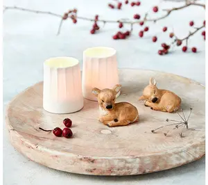 Klarborg Reindeer Calves Reino & Rolf Figurines