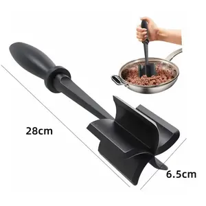 Meat ChopperMeat, potato, salad and tomato chopper, cross-border rice mixing meat grinder and miller for Amazon Long Slotted Wooden Handle Spoon