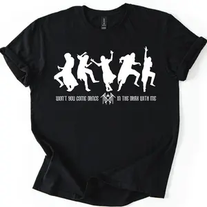 Sleep Token “Won’t You Come Dance in the Dark with Me” Gildan Softstyle T-Shirt, Vessel Dancing Silhouettes Dark Aesthetic Band Tee for Worship Fans, Alt Girls, Metalheads & Alternative Music Lovers, Premium Soft Cotton Graphic Band Shirt