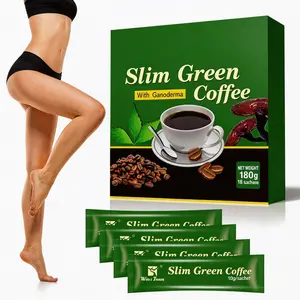Premium Green Coffee Bean Extract Powder - Gluten-Free Green Coffee Bean Extract Supplements with 10 Natural Health Blends, Instant Coffee, 180g (18 Sachets)