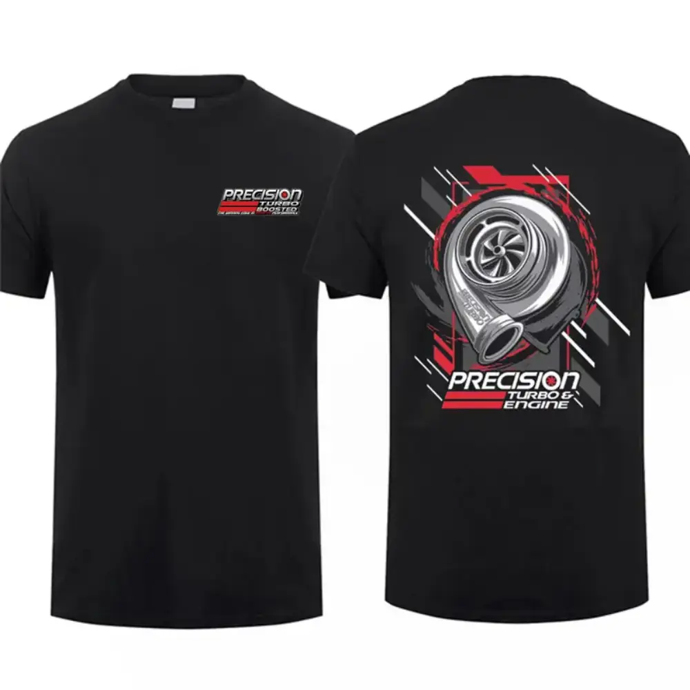 Precision Turbo and Engine T-Shirt, Bold Turbo Graphic Tee, Soft Cotton Blend Shirt, High Performance Diesel Apparel for Men & Women, Gift for Car and Truck Enthusiasts