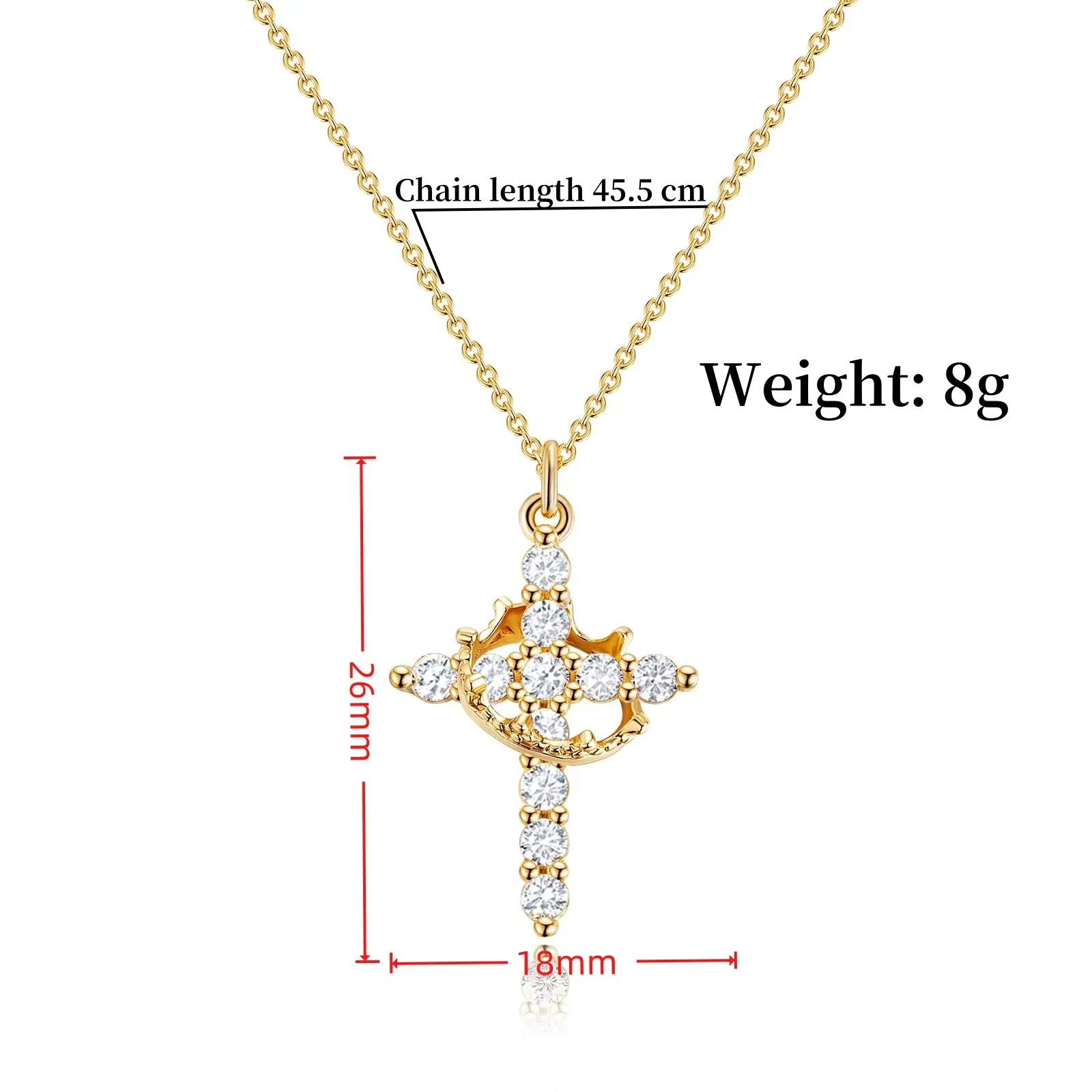 Unique new high-end pendant with a rotatable cross, crown, and circular necklace, a gift for girlfriends, women, and couples Unique new high-end pendant with a rotatable cross, crown, and circular necklace, a gift for girlfriends, women, and couples