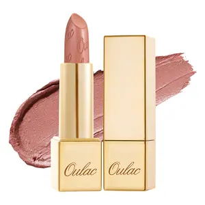 Oulac Metallic Shine Nude Lipstick for Women, High Impact Lipcolor with Moisturizing Creamy Formula, Vegan & Cruelty-Free, Full-Coverage Lip Color 4.3 g/0.15 oz (Pure Envy(07))