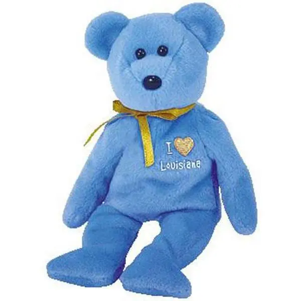 TY Beanie Baby - LOUISIANA the Bear (I Love Louisiana - State Bear) (8.5 inch) (2005) MWMTs