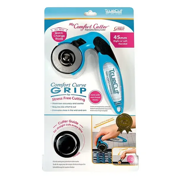 Grace Company TrueCut My Comfort Cutter 45mm Ergonomic Rotary Cutter 21478