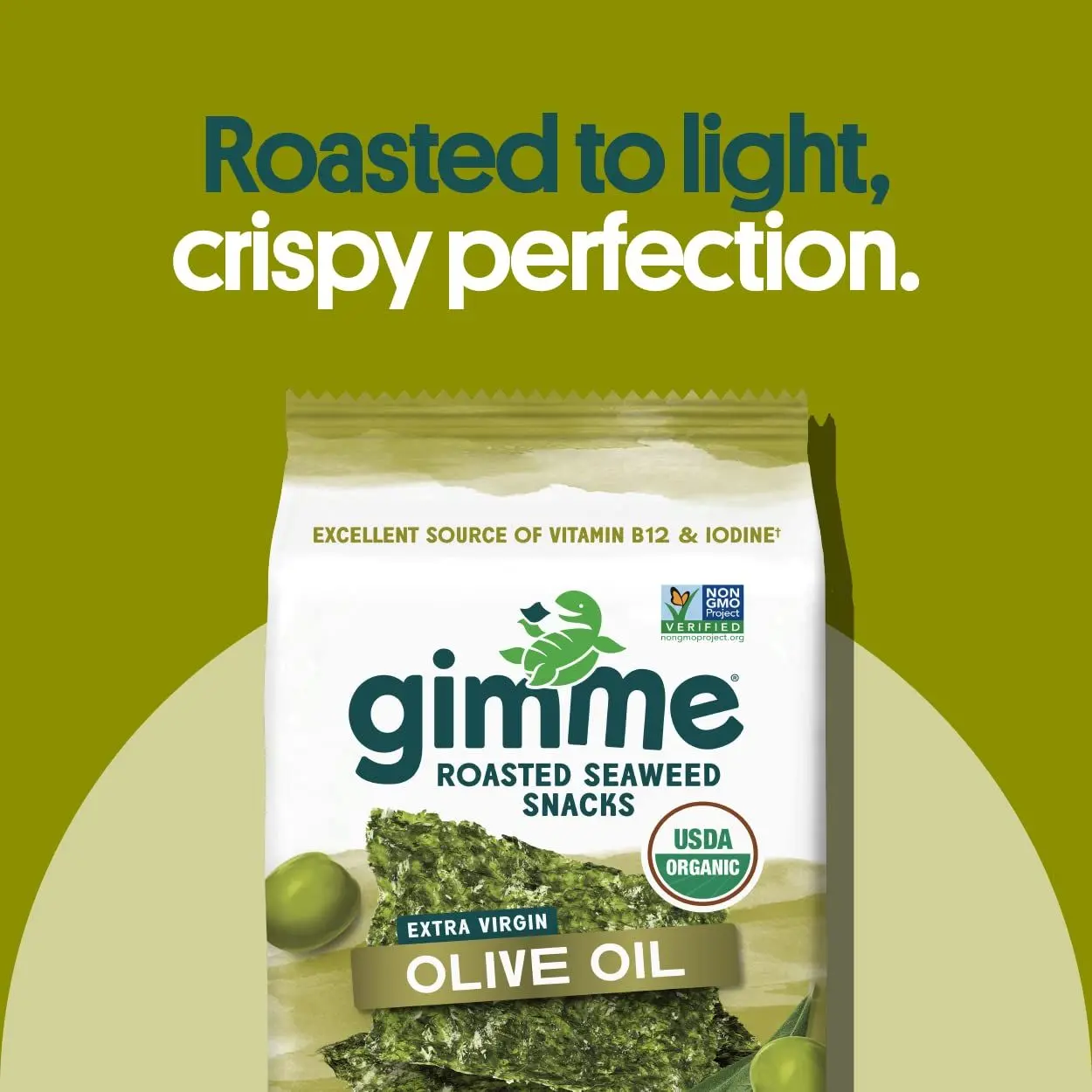 Gimme 6 CT Sea Salt Organic Roasted Seaweed Snacks, 5g, 0.17oz Gimme 6 CT Sea Salt Organic Roasted Seaweed Snacks, 5g, 0.17oz