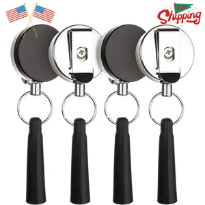 4 Pieces Heavy Duty Retractable Pull Pen Pencil Holder