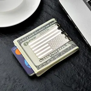 *Money Clip Spring Steel Cash Clips Large Capacity Minimalist Front Pocket Wallet - Stylish and Functional Design