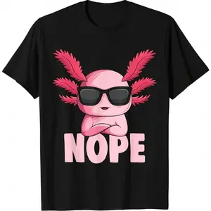 [100% Cotton]Axolotl Lover Amphibian Kids Boys Girls Women T-Shirt