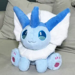 New Version Vaporeon Plush Doll Toy, New Year Gift Anime Peripheral, Soft & Cuddly Design, Perfect for Collectors & Fans, Soft Stuffed Figure
