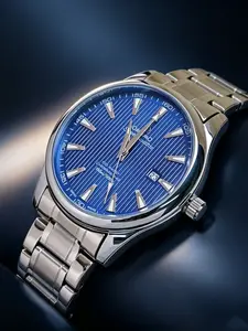 New Luxury Casual Men's Watch, Business Leisure Style, Waterproof Calendar, Stainless Steel Band, Quartz Movement, Analog Face