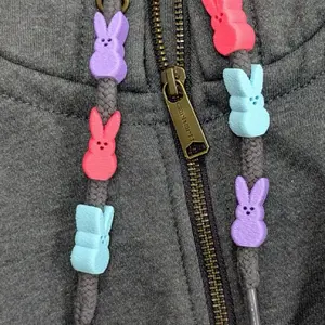 Custom 3D-Printed Hoodie String Charms - Unique Drawstring Beads with Assorted Colors and Character Designs