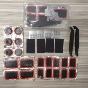 30-Piece Bicycle Tire Repair Kit, Self-Adhesive Patch Set, Metal Punch Patches & Lever Tool, Ideal for Bicycles and Motorcycles