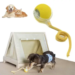Interactive pet Toy Ball: Automatically rolling electric ball, suitable for indoor cats/dogs, brings the fun of chasing tails. Motion sensing, keeps pets busy and enjoys rich sports stimulation. Great pet gifts/supplies.
