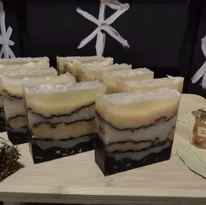 Citrine Lemongrass Crystal Soap - Handcrafted with Natural Ingredients for Gentle Cleansing and Aromatic Benefits