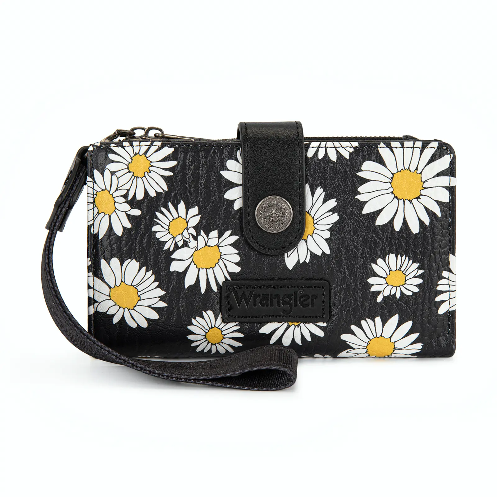 Wrangler RFID Wallets for Women, Small Wristlet Wallet Bifold Credit Card Holder Wallets with Rfid Protection