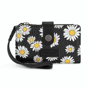 Wrangler Wallets for Women, Small Wristlet Wallet Bifold Credit Card Holder Wallets with Rfid Protection