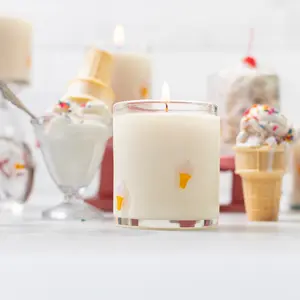 ice cream candle / 100% soy wax / clean ingredients