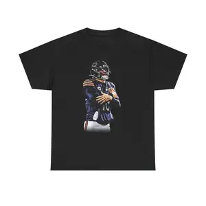 ICEMAN Illustration T-Shirt  Football Player Artwork, Signed Style