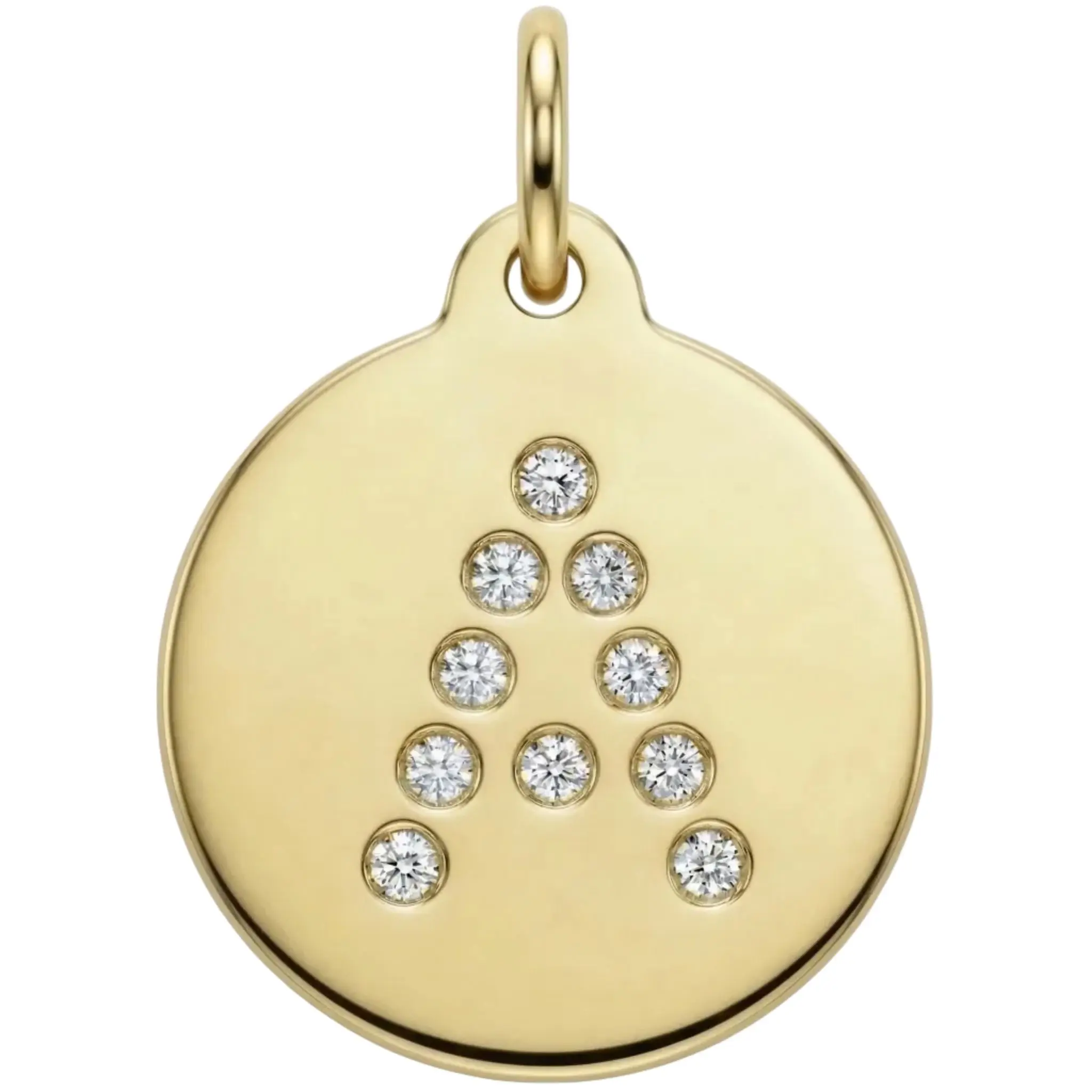 "A" Alphabet Charm Pavé Diamonds