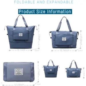 Large Capacity Foldable Travel Bag Expandable Collapsible Dry and Wet Separation Large Capacity Travel bag