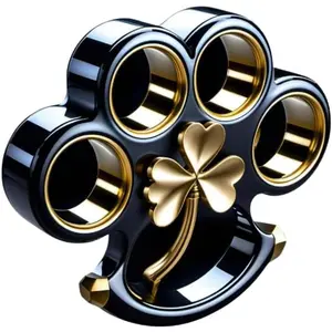 Pack of 2 Decals CAR Sticker Irish Brass Knuckles Decal Vinyl CAR Sticker |   Cars Trucks Notebook Computer Laptop |   Black |   7'' x 4'' inches