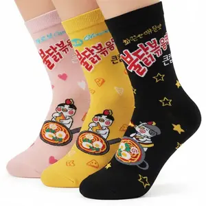 3pairs Korean Buldak Ramen Socks. K-Culture Korean Socks. (사본)
