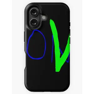 Vlone 'Lone Love' NYC BLUE GREEN iPhone Case for iPhone 16 15 14 13 12 Pro Xs Samsung S24 S23 S22 S21