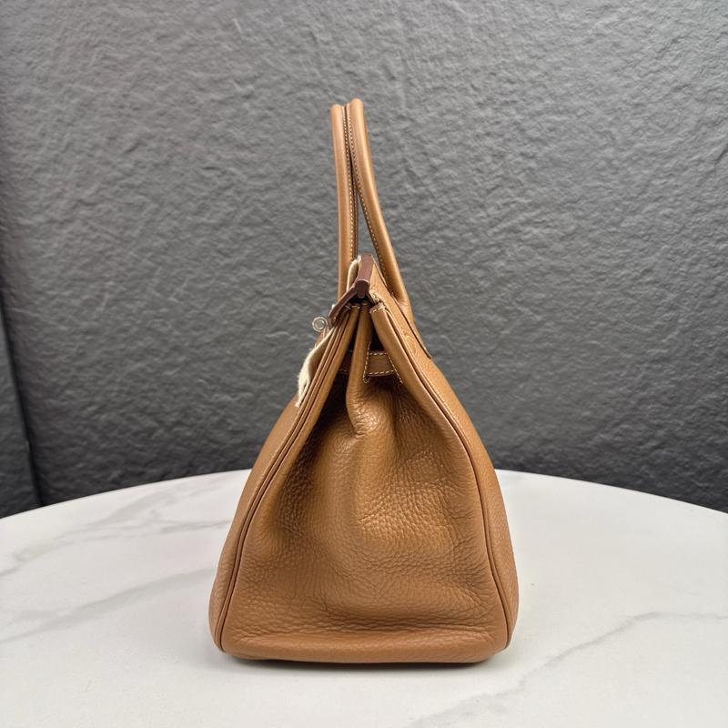 Pre-owned Hermes Leather tote bags Birkin 35 Togo 37 Gold (mk103793)