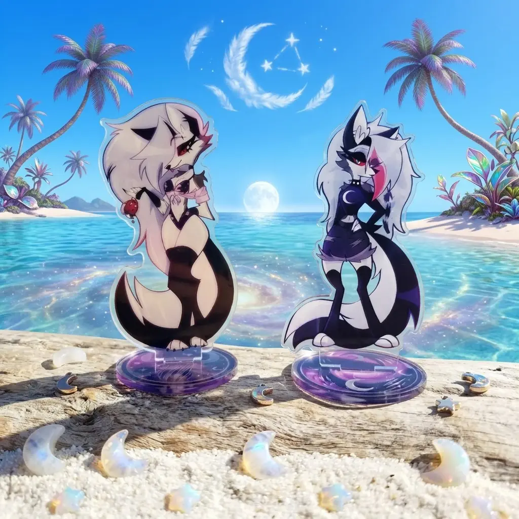 Standee For Loona Original Acrylic Handmade Cute Cartoon Anime Standee Gift Birthday for Friends and Fans (1 standee_8inch)