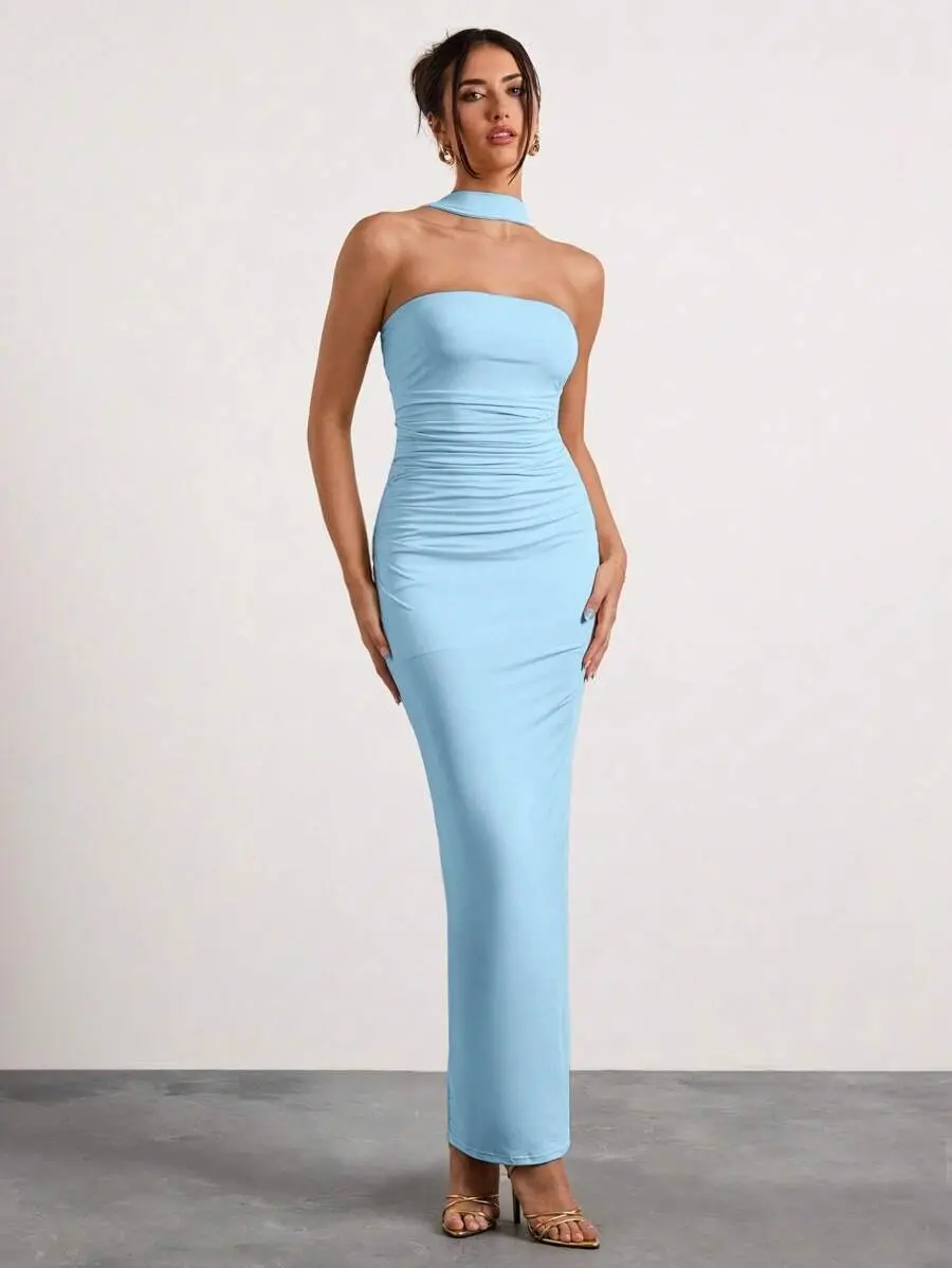 princess polly baby blue dress Birthday Dress & Going Out Dresses Club L London – Club L London main image 0