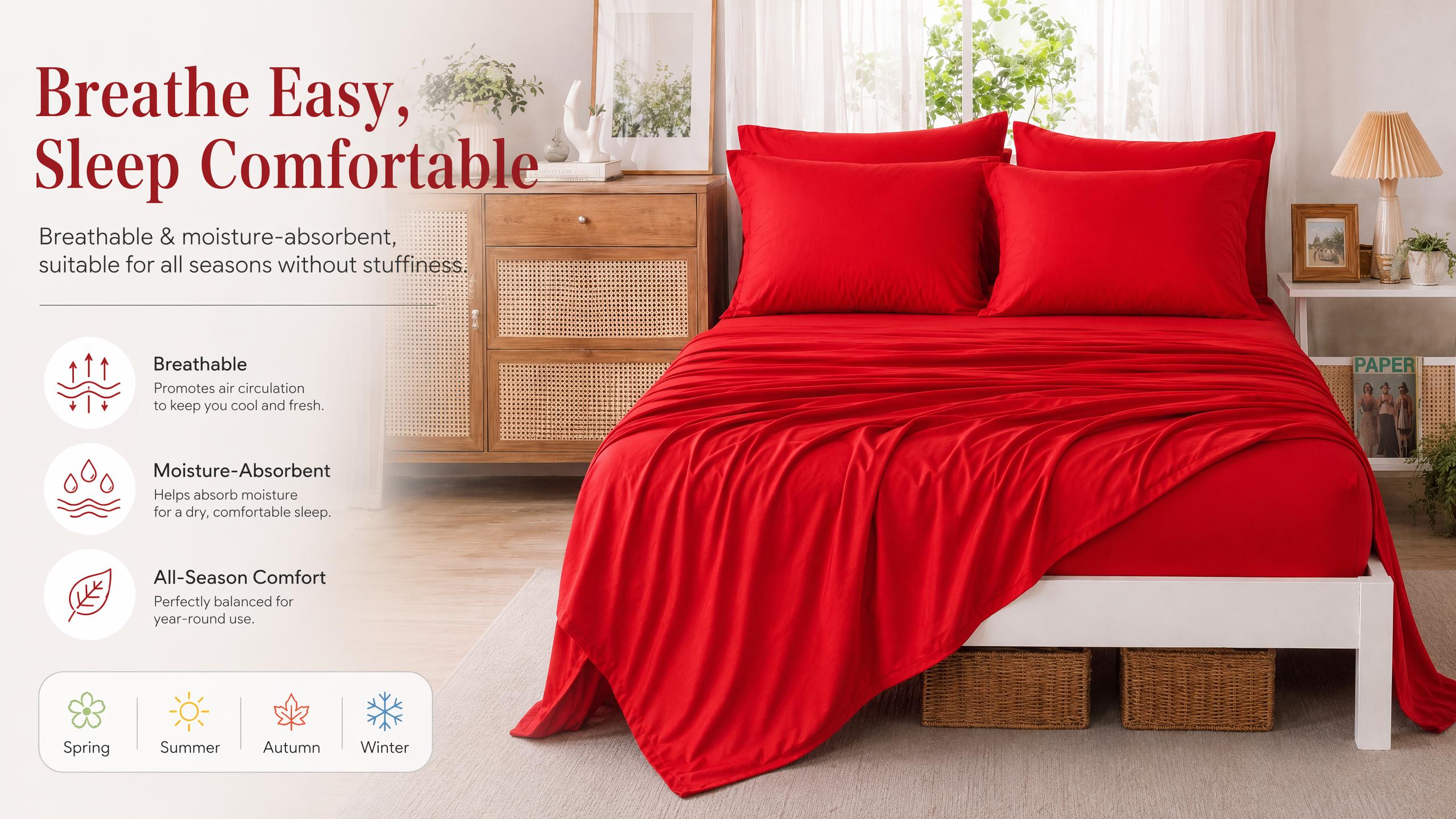Cosybay 4/6pcs Sheets Set - Halloween Bed Sheets Set - Luxury Top Sheet Set (Twin & Twin xl & Full & Queen & King Size)- 1660TC Ultra Soft Sheet & Pillowcase Sets - 15" Deep Pockets, Fit for all mattress - Unmatched Comfort,#TikTokShopBackToSchool