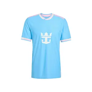 Cyan Blue Colour MIA 3rd Edition ss2526 Soccer Shirt, MIA 3rd Version Short Sleeve Football Shirt